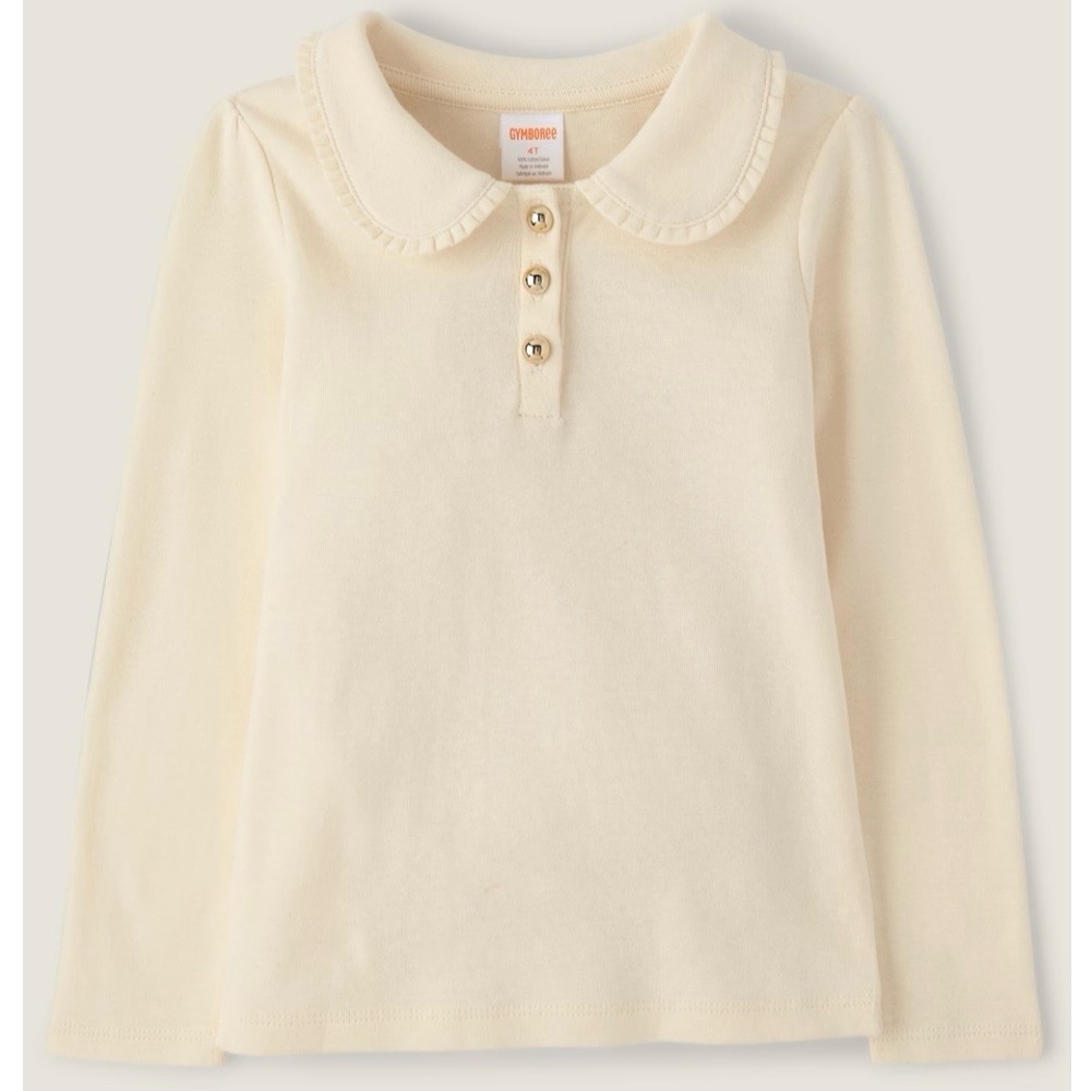 Gymboree Fair Ivory Peter Pan Top